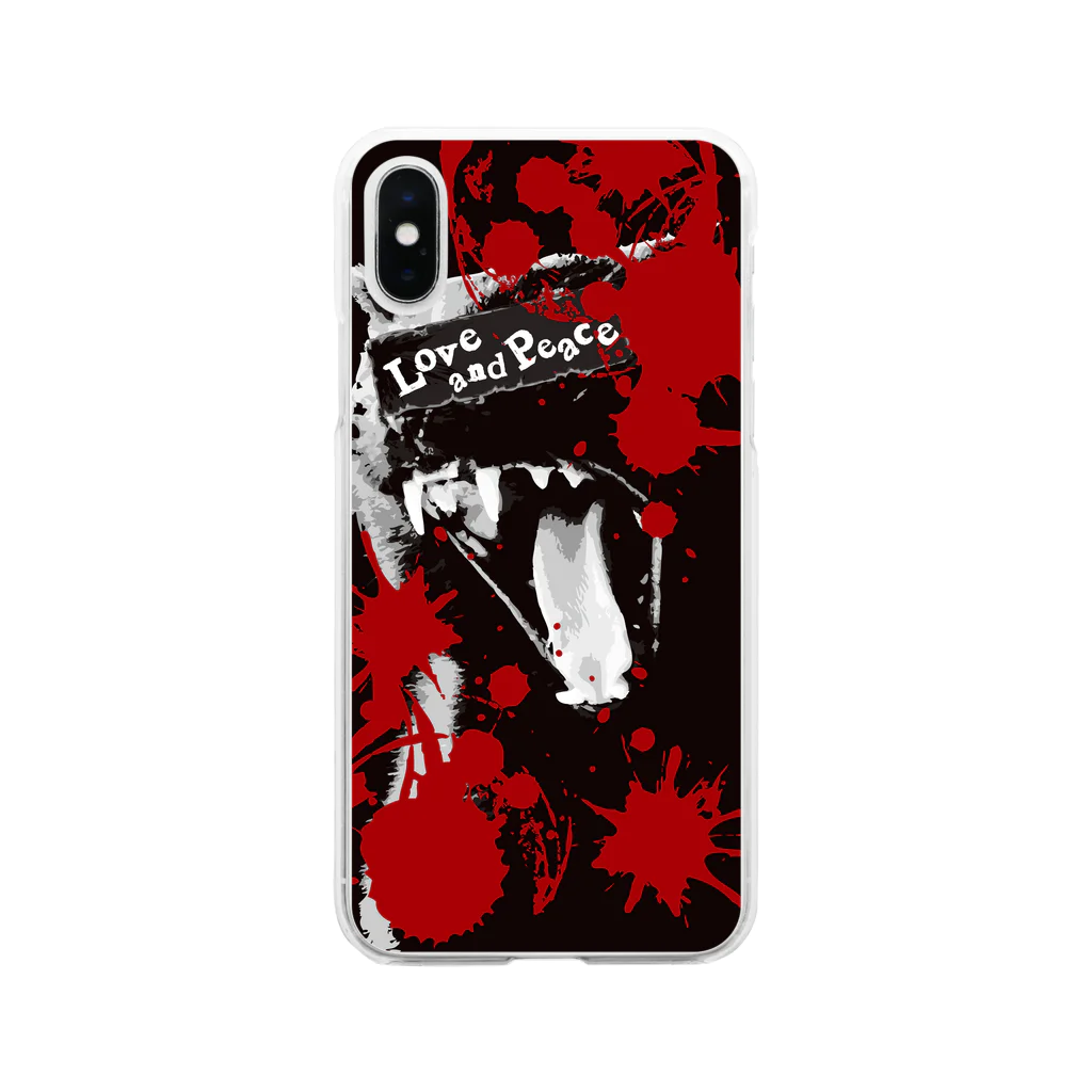 Lunatic Cat-ismのLove and Piece Soft Clear Smartphone Case