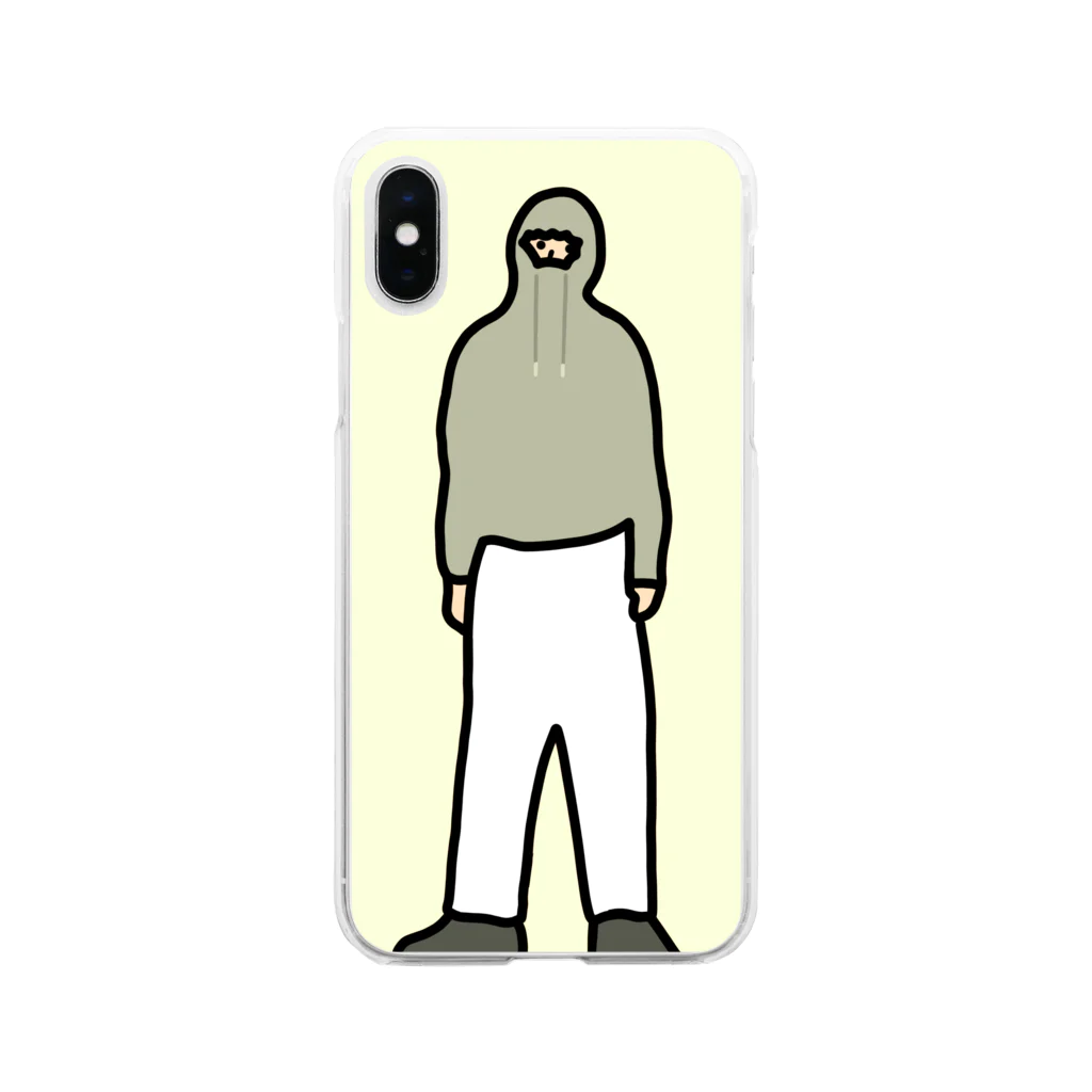 and helloのmask Soft Clear Smartphone Case