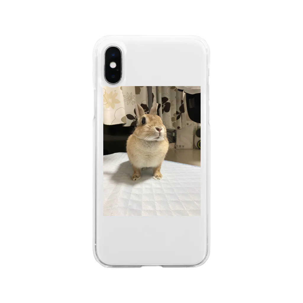 うさこSHOPのウサ子のスマホケース Soft Clear Smartphone Case