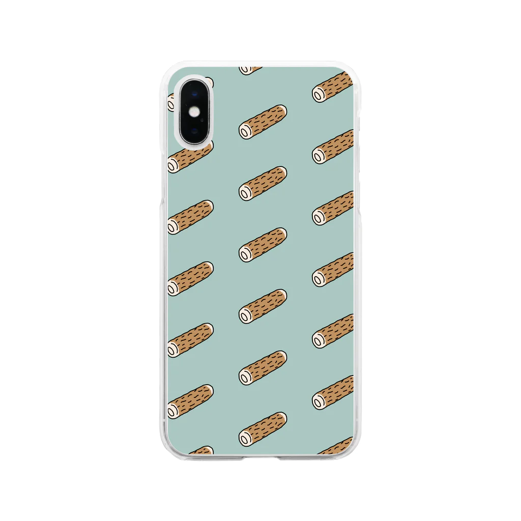 lama illustrationsのちくわのスマホケース２ Soft Clear Smartphone Case