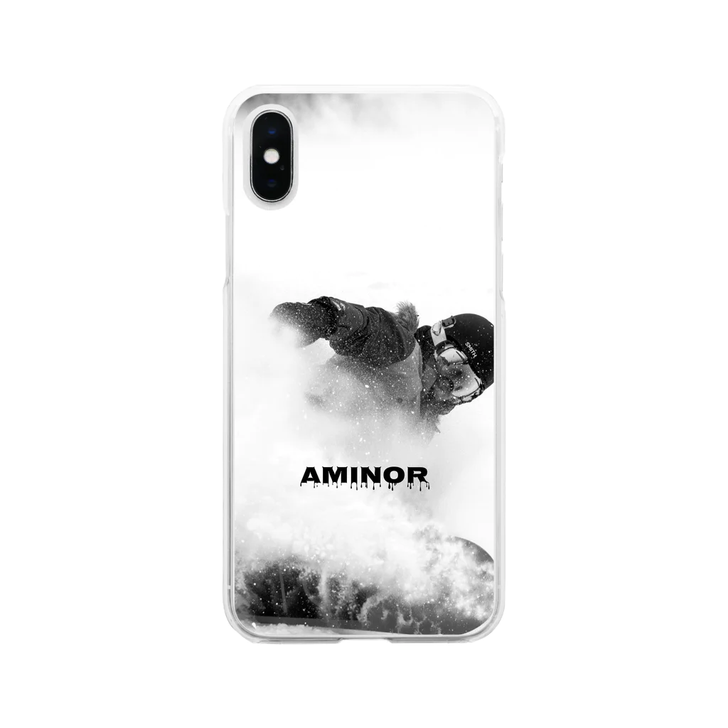 AMINOR (エーマイナー)のLove Peace Snowboard Soft Clear Smartphone Case