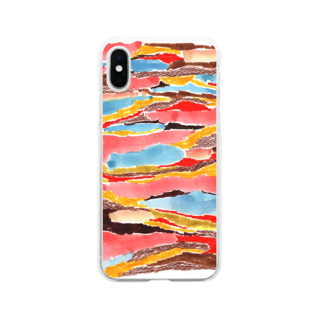 Furuya Tomoyoの山の地層 Soft Clear Smartphone Case