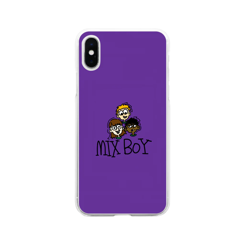 mixmilkmeのmixboy Soft Clear Smartphone Case