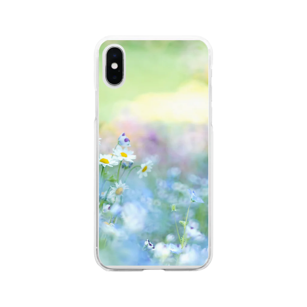 mayの春の花園 Soft Clear Smartphone Case