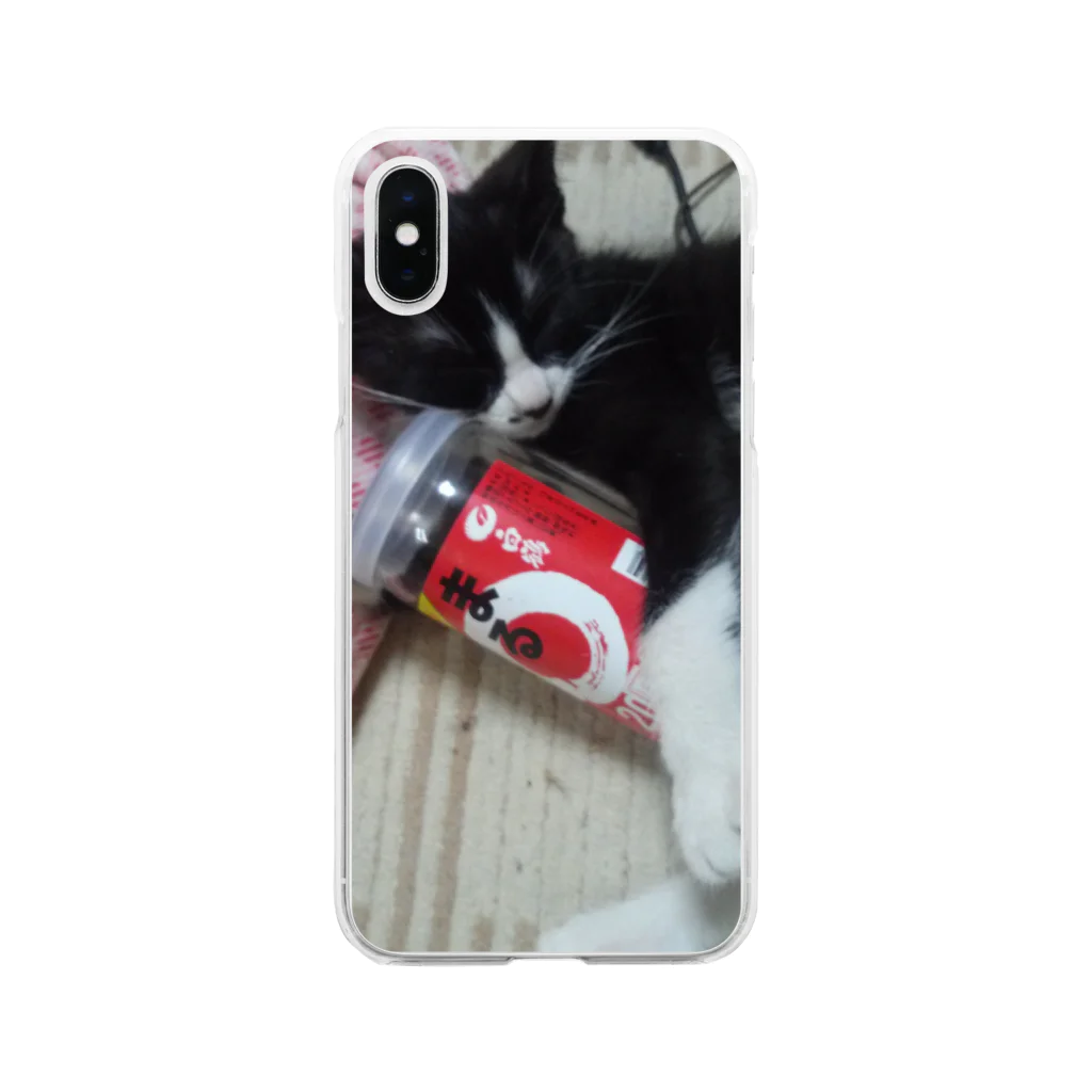 club-totoの飲兵衛 Soft Clear Smartphone Case