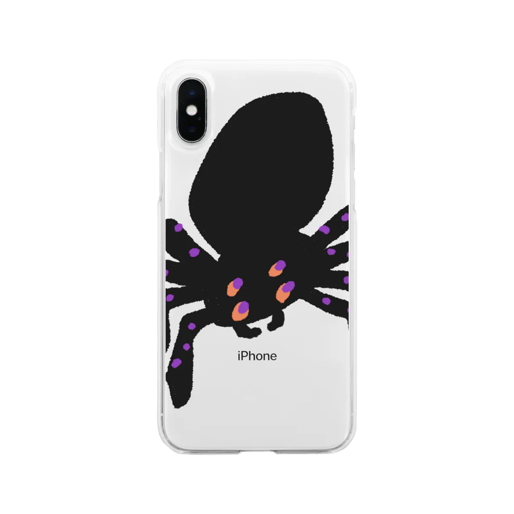 mya-mya=MIYA JUNKO's shop 02のmr. spider Soft Clear Smartphone Case