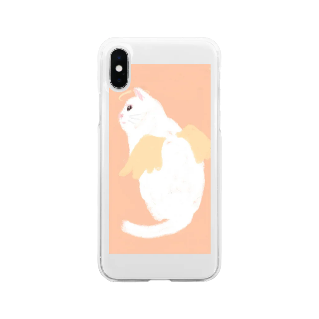 しゅー🌠の天使ねこ Soft Clear Smartphone Case