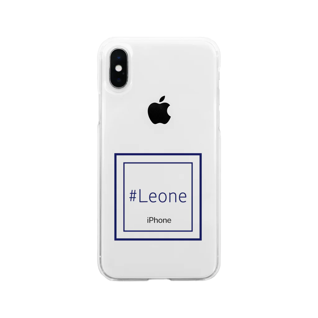＃Leoneの＃Leoneロゴシリーズ１ ソフトクリアスマホケース
