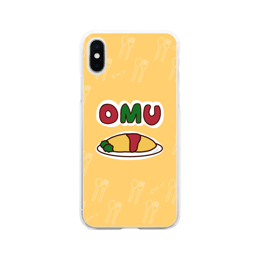 旻天堂(旧 ゆうれい星)のOMU(背景付) Soft Clear Smartphone Case