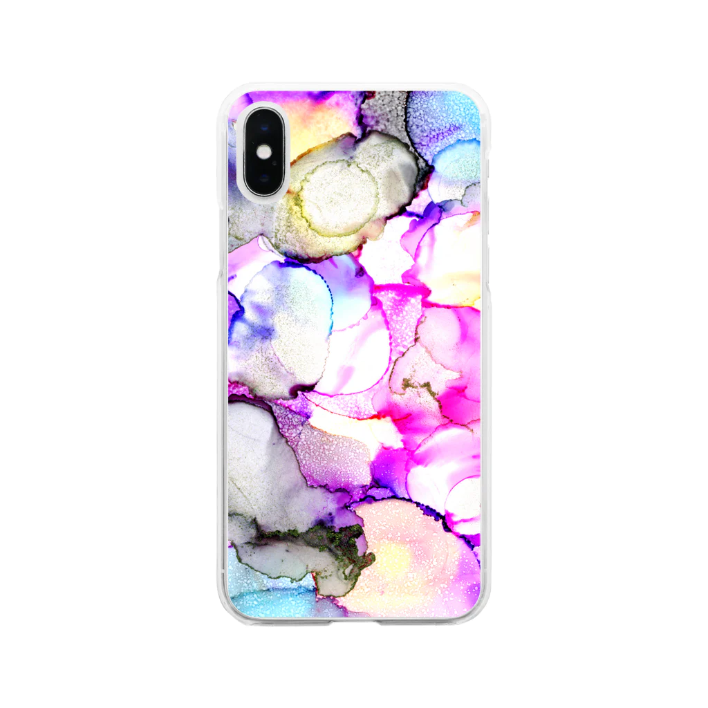 始季彩＠suzuriの胡蝶の夢 Soft Clear Smartphone Case