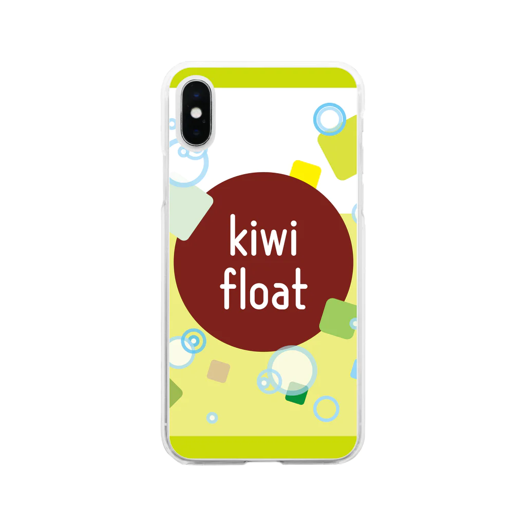 hr. grassのkiwi float Soft Clear Smartphone Case