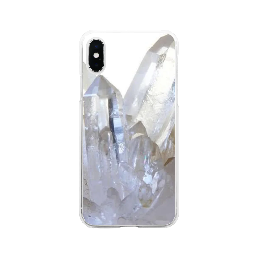 ya-pyのクリスタル Soft Clear Smartphone Case