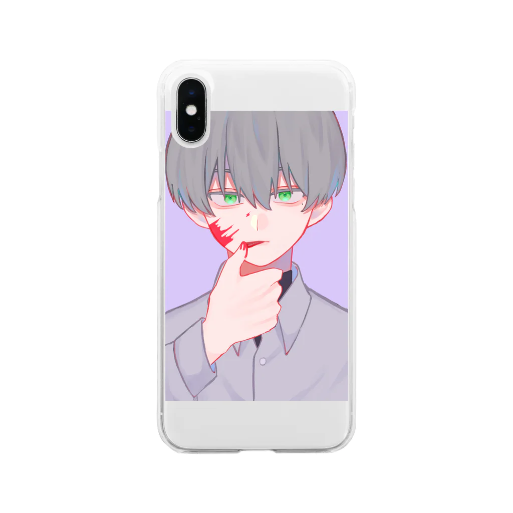 わかくん(3さい)のおもちゃばこの男の子 Soft Clear Smartphone Case