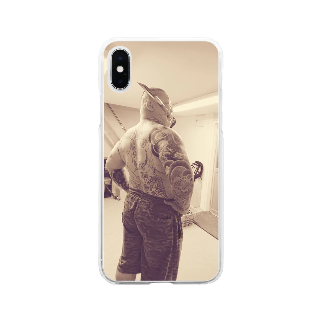 Los-Gatosの狂人 Soft Clear Smartphone Case