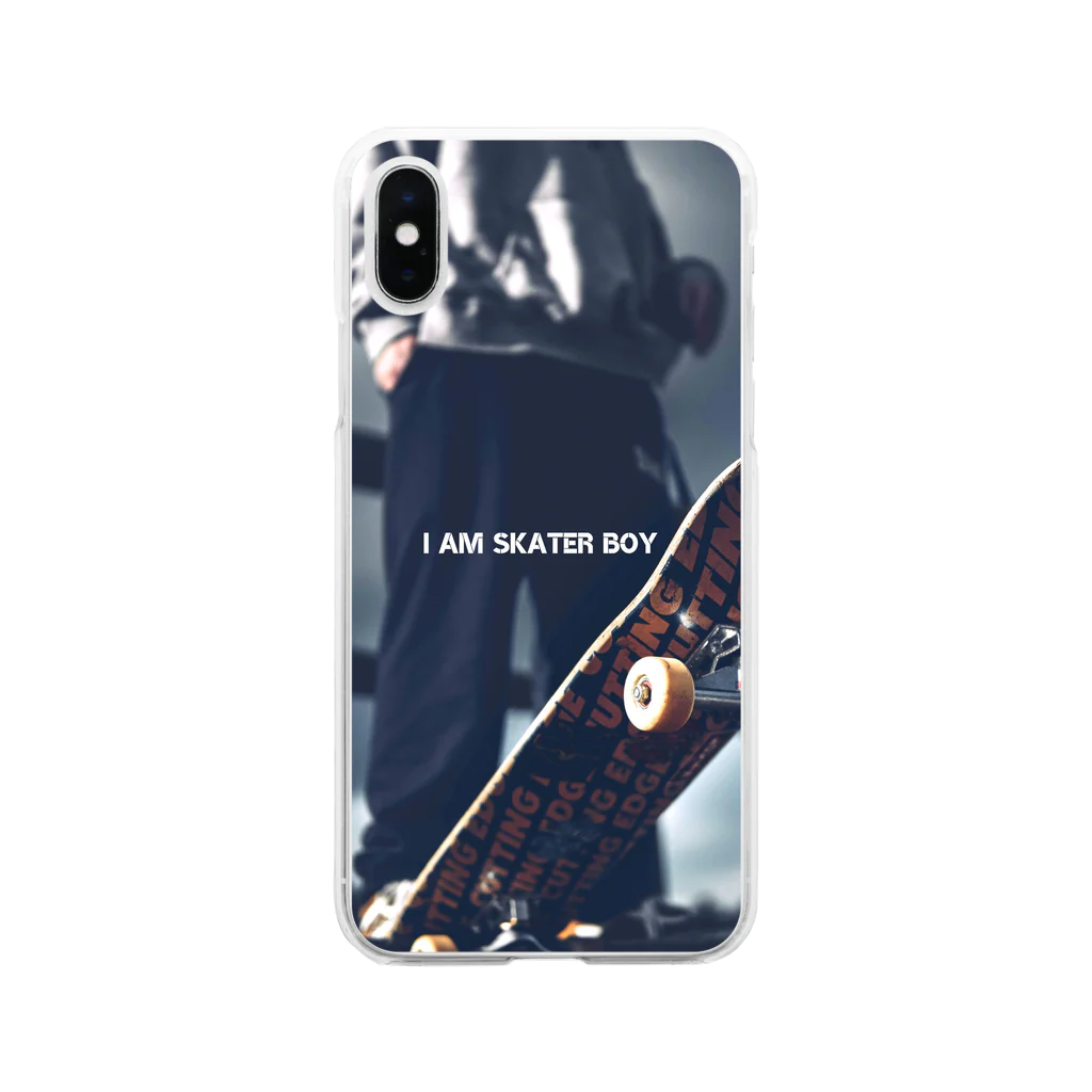 AMINOR (エーマイナー)のI AM SKATER BOY Soft Clear Smartphone Case