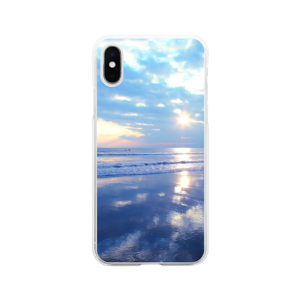 photo-kiokuの湘南 Soft Clear Smartphone Case