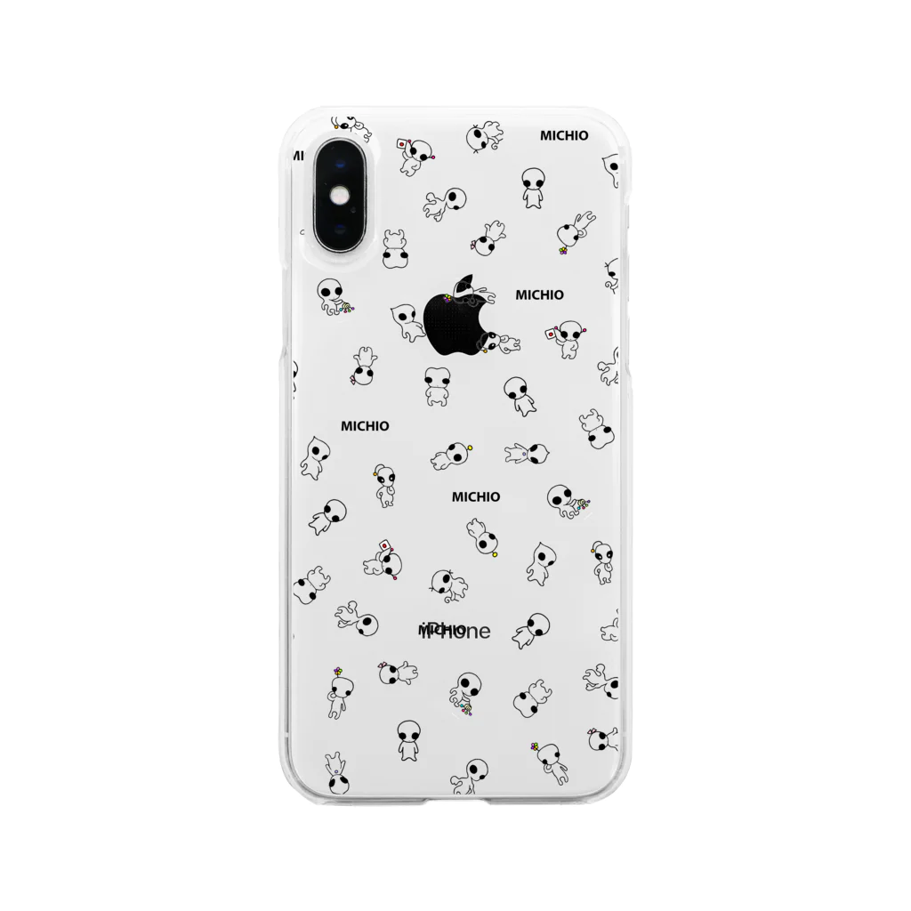 宇宙人みちおの宇宙人みちお Soft Clear Smartphone Case