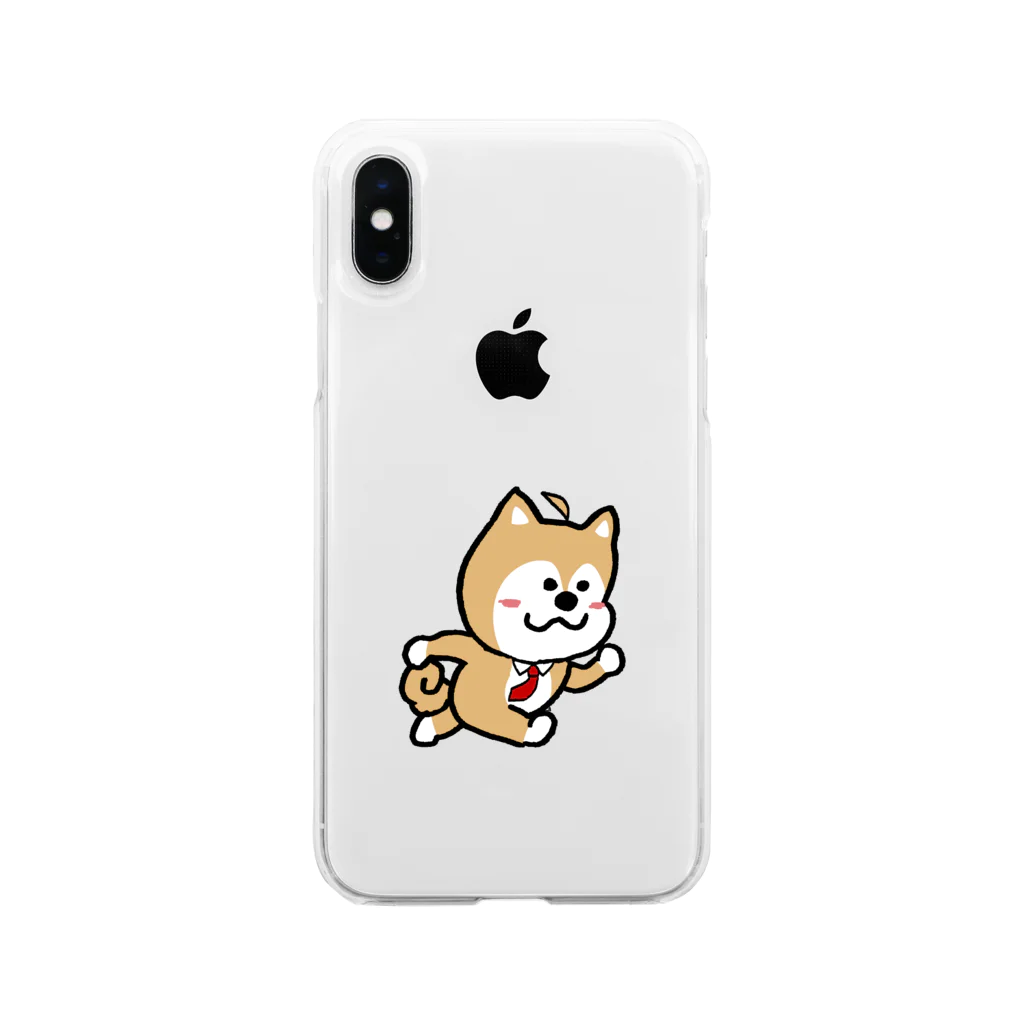 庭ファンの庭ワンコ Soft Clear Smartphone Case