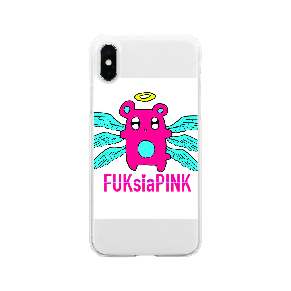 FUKsia_pINKの大天使クマエル Soft Clear Smartphone Case