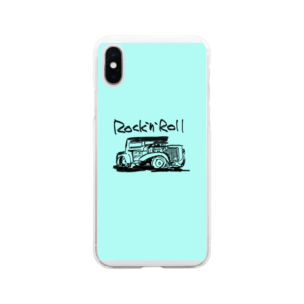 ばんやスマホケースのRock’n’Roll  Soft Clear Smartphone Case