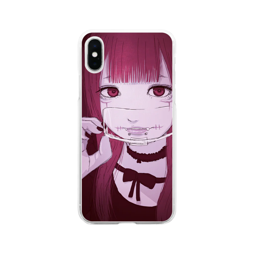 ぶんちくのハロウィン Soft Clear Smartphone Case