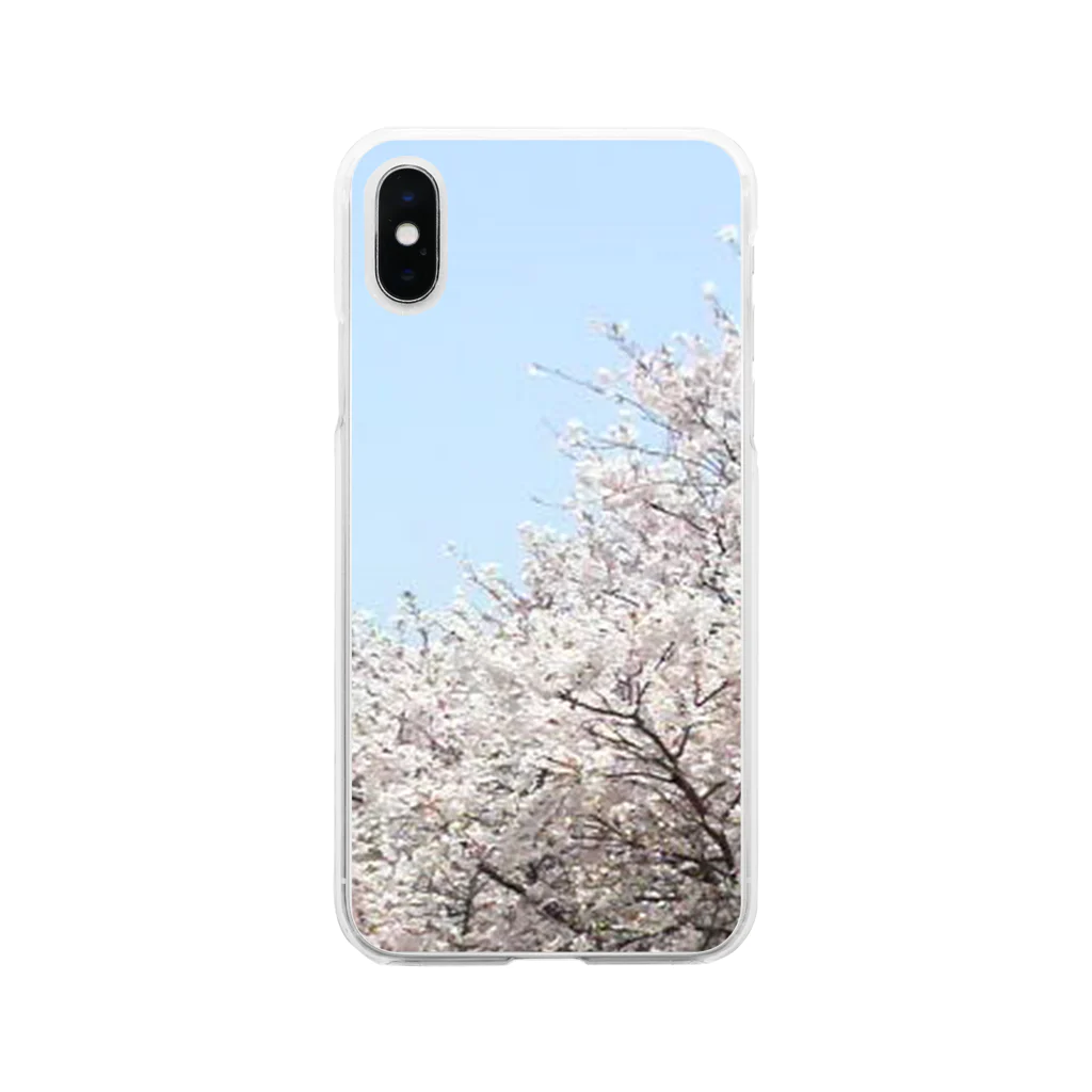 綺麗何学模様の桜 Soft Clear Smartphone Case