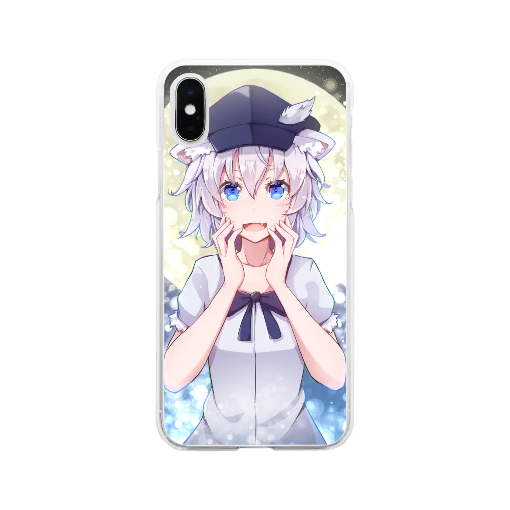 ルーニャ・ヴォルク🌙狼男の娘Vtuberのルーニャ・ヴォルクスマホケース(記念Ver) Soft Clear Smartphone Case