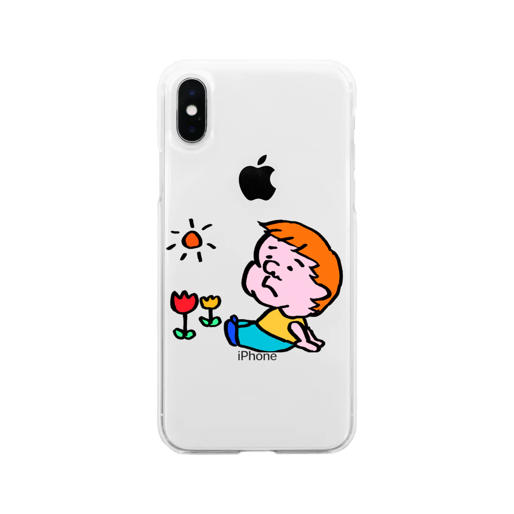 NasHataの癒し系キャラぶうちゃん Soft Clear Smartphone Case