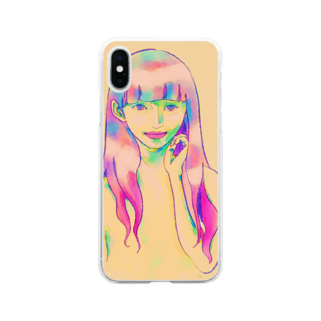 HatarAmicoの手 Soft Clear Smartphone Case