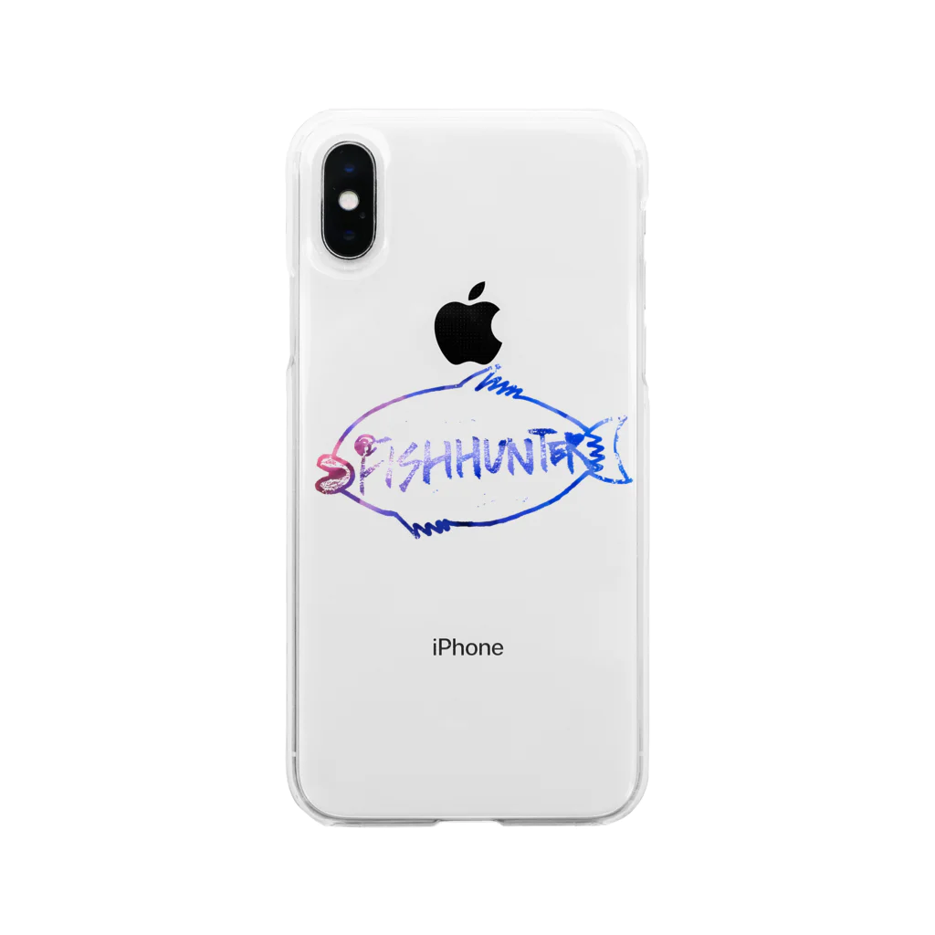 おさるさんのsakana Soft Clear Smartphone Case