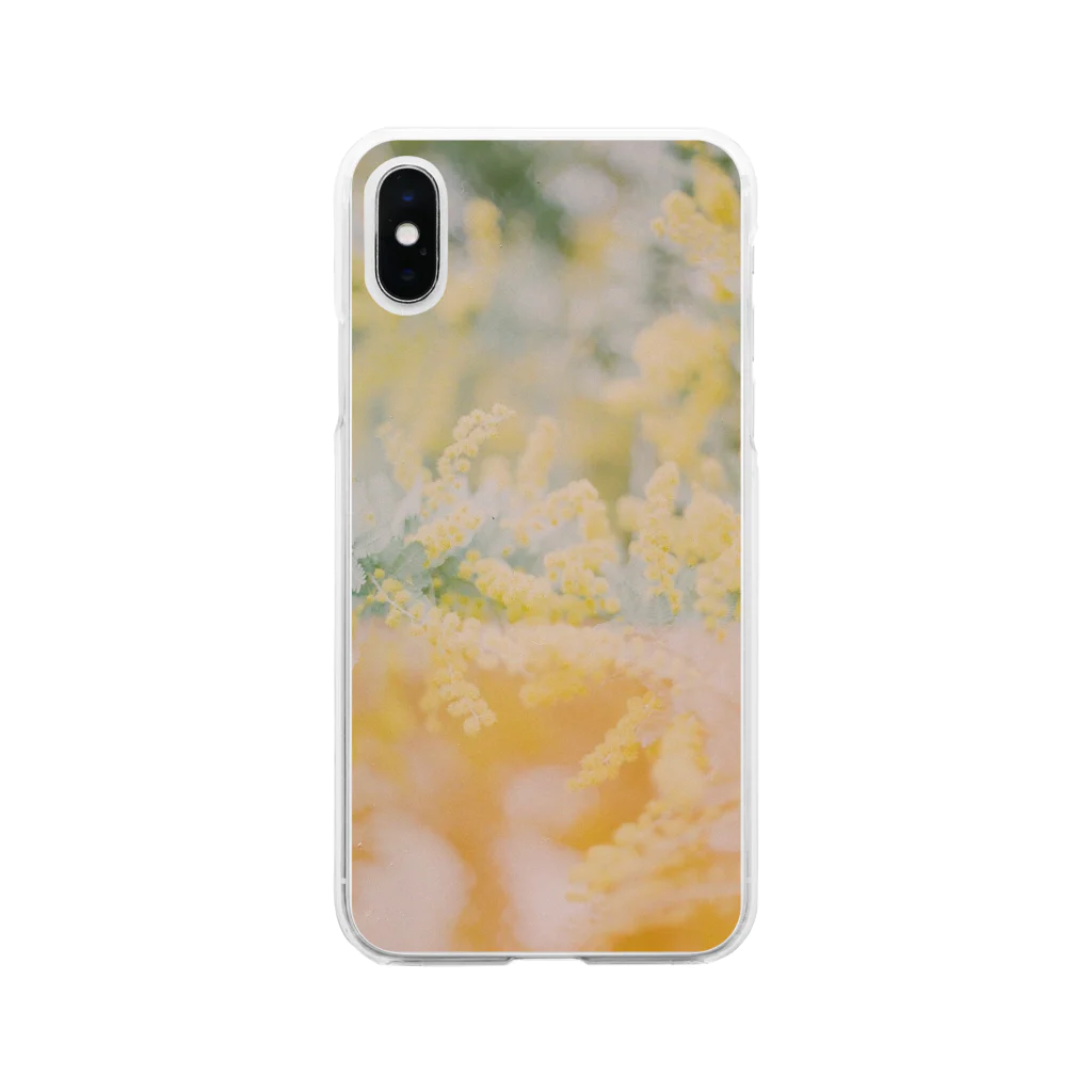 ともまつりかのミモザ Soft Clear Smartphone Case