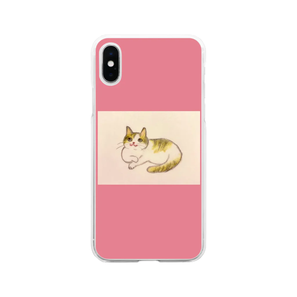 りんごのふむふむちゃん Soft Clear Smartphone Case