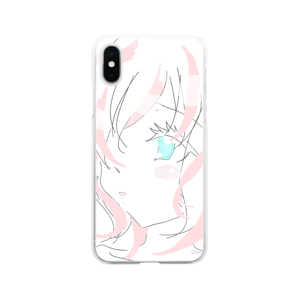 レプタイルLove部の碧眼少女 Soft Clear Smartphone Case