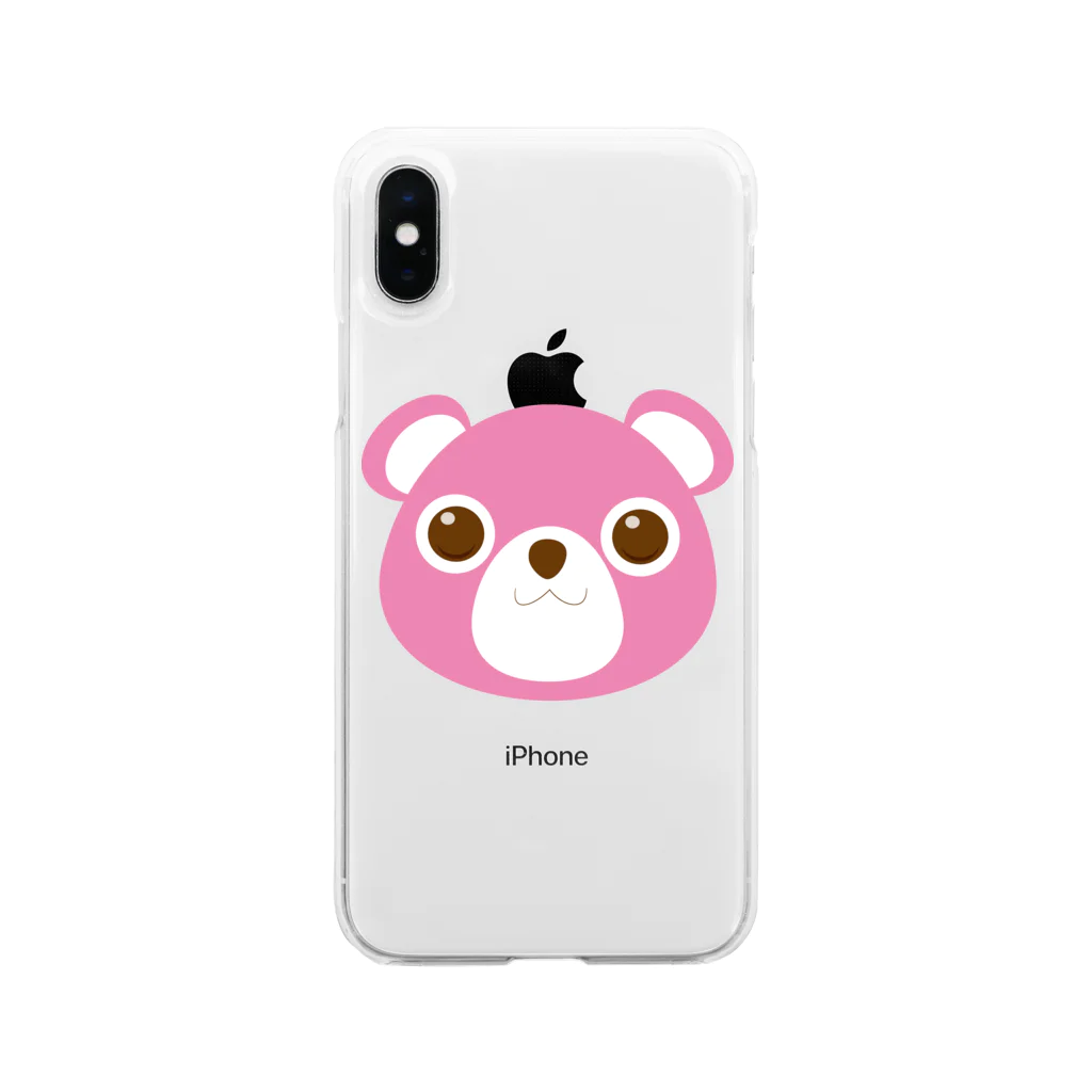 求人もあのもあちゃん Soft Clear Smartphone Case