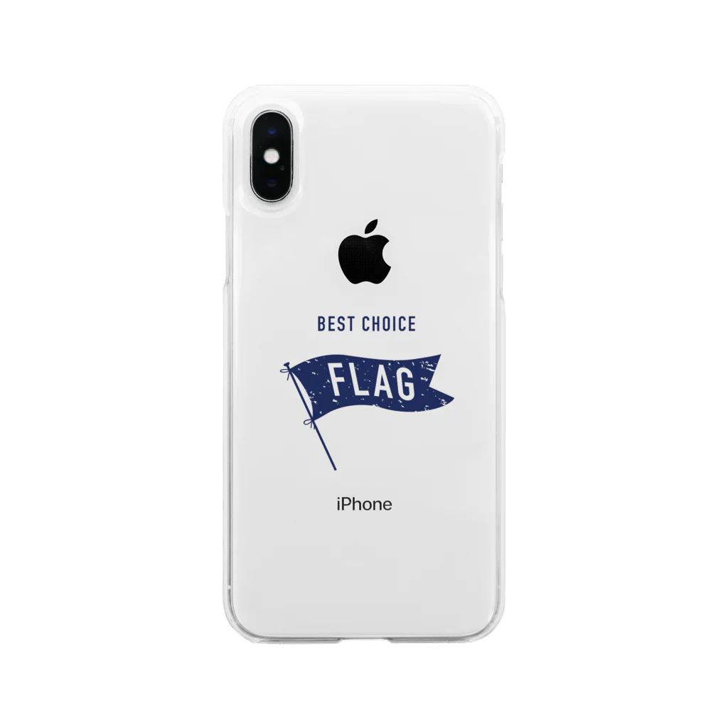 mymyのFLAG ソフトクリアスマホケース