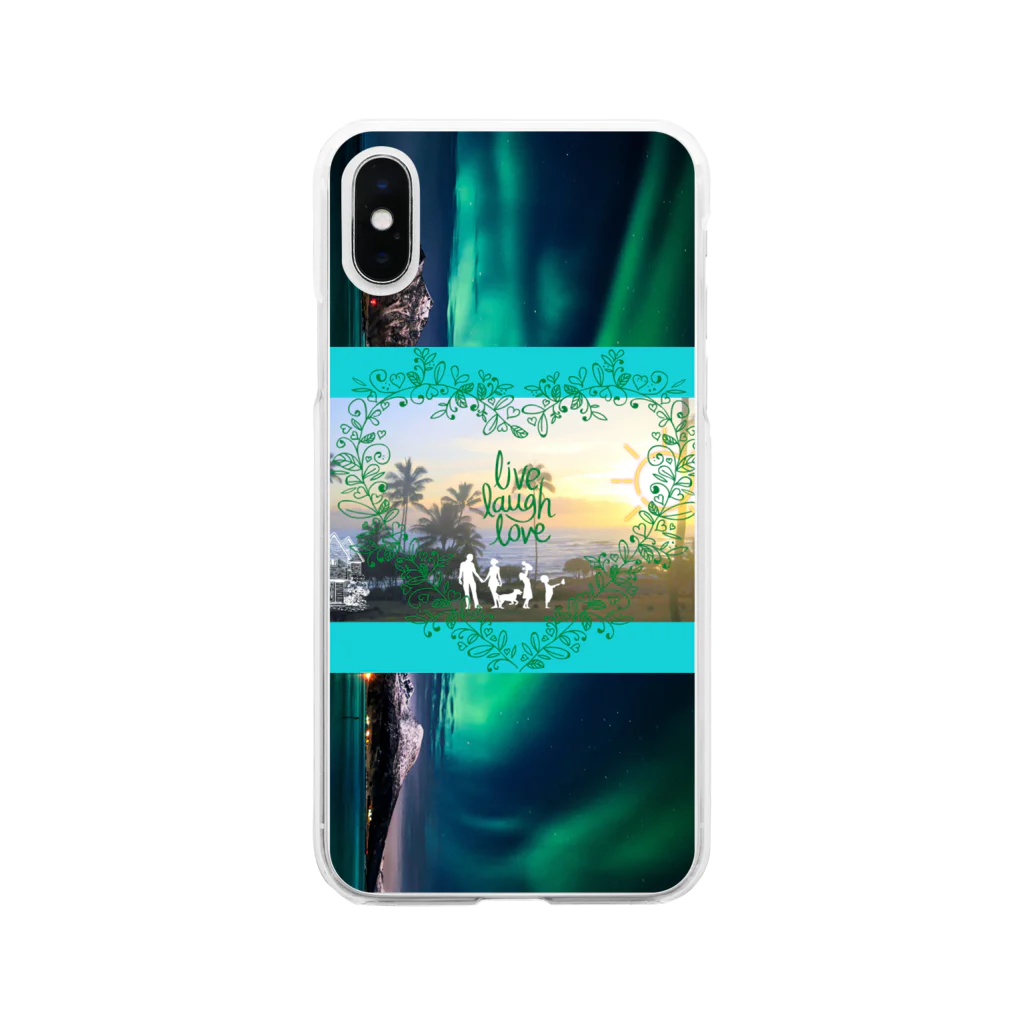 TSUBAMAILのLIVELAUGHLOVE Soft Clear Smartphone Case