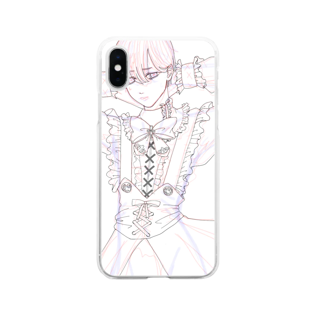 はるまきたんのメイド男子 Soft Clear Smartphone Case