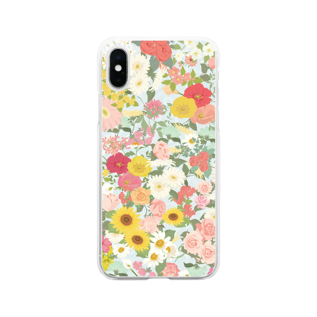 Empty memories のお花屋さん Soft Clear Smartphone Case