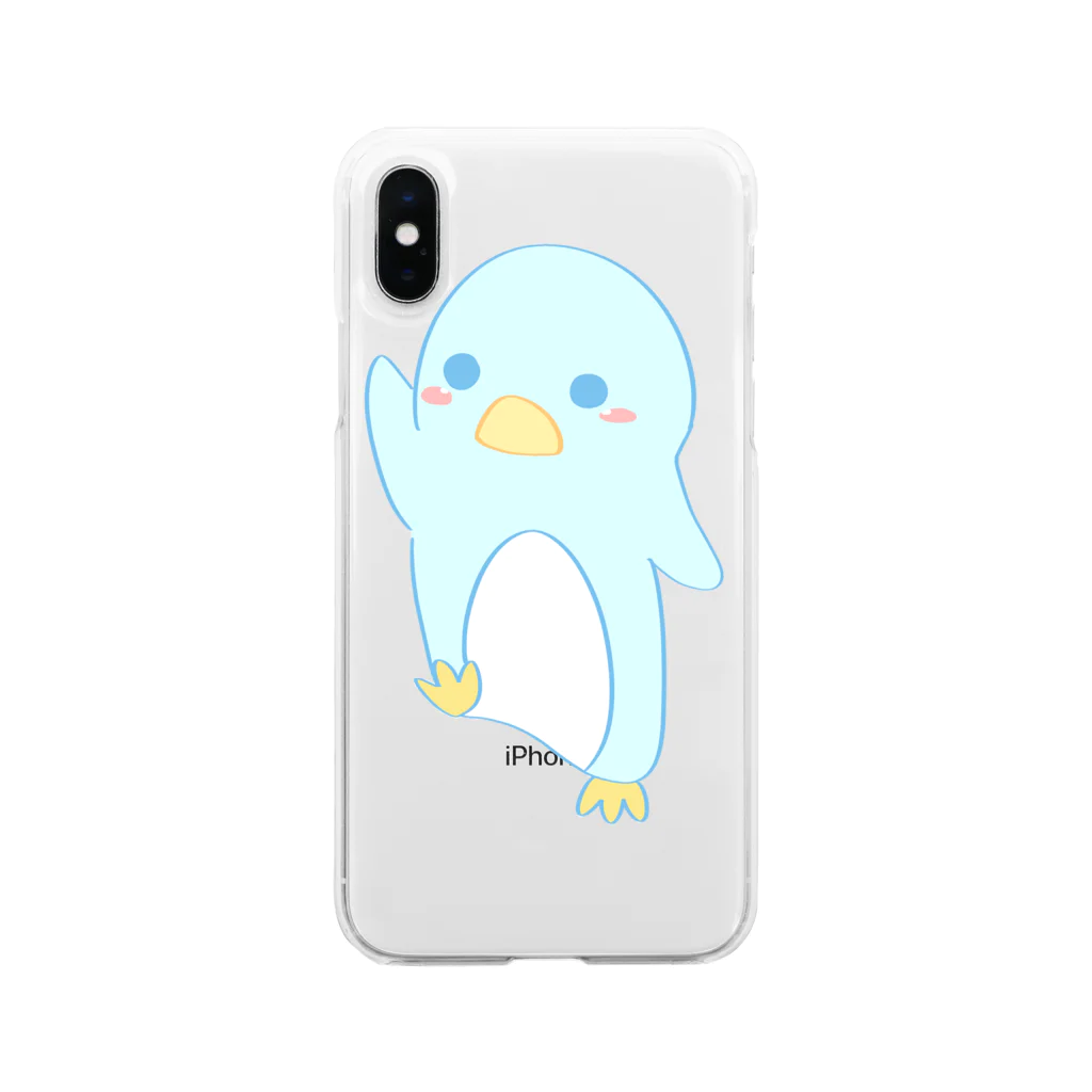 チョコ・マルのペンギン Soft Clear Smartphone Case