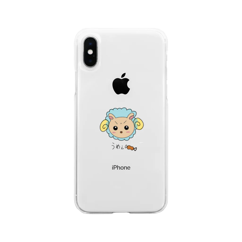 りさぴのうめぇひつじくん Soft Clear Smartphone Case