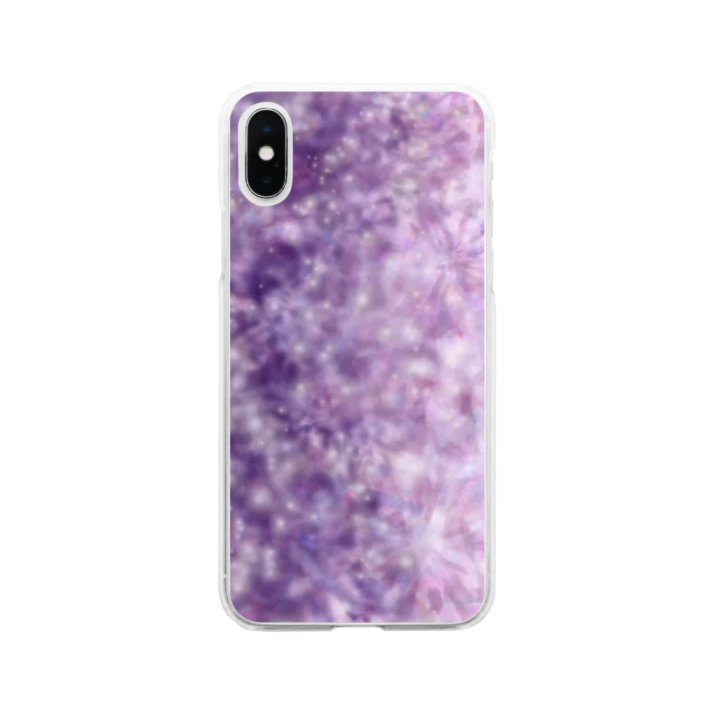 TinyMiry(タイニーミリー)の宇宙はかわいい Soft Clear Smartphone Case