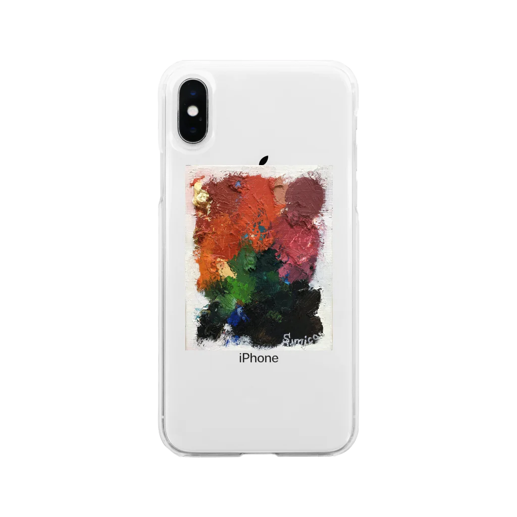 はやしすみこの紅梅 Soft Clear Smartphone Case