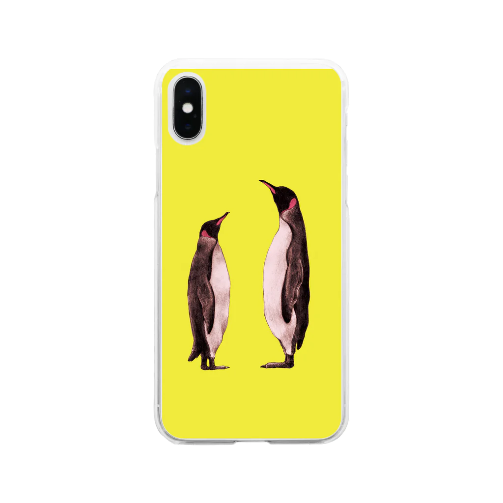 Muのペンギンズ Soft Clear Smartphone Case