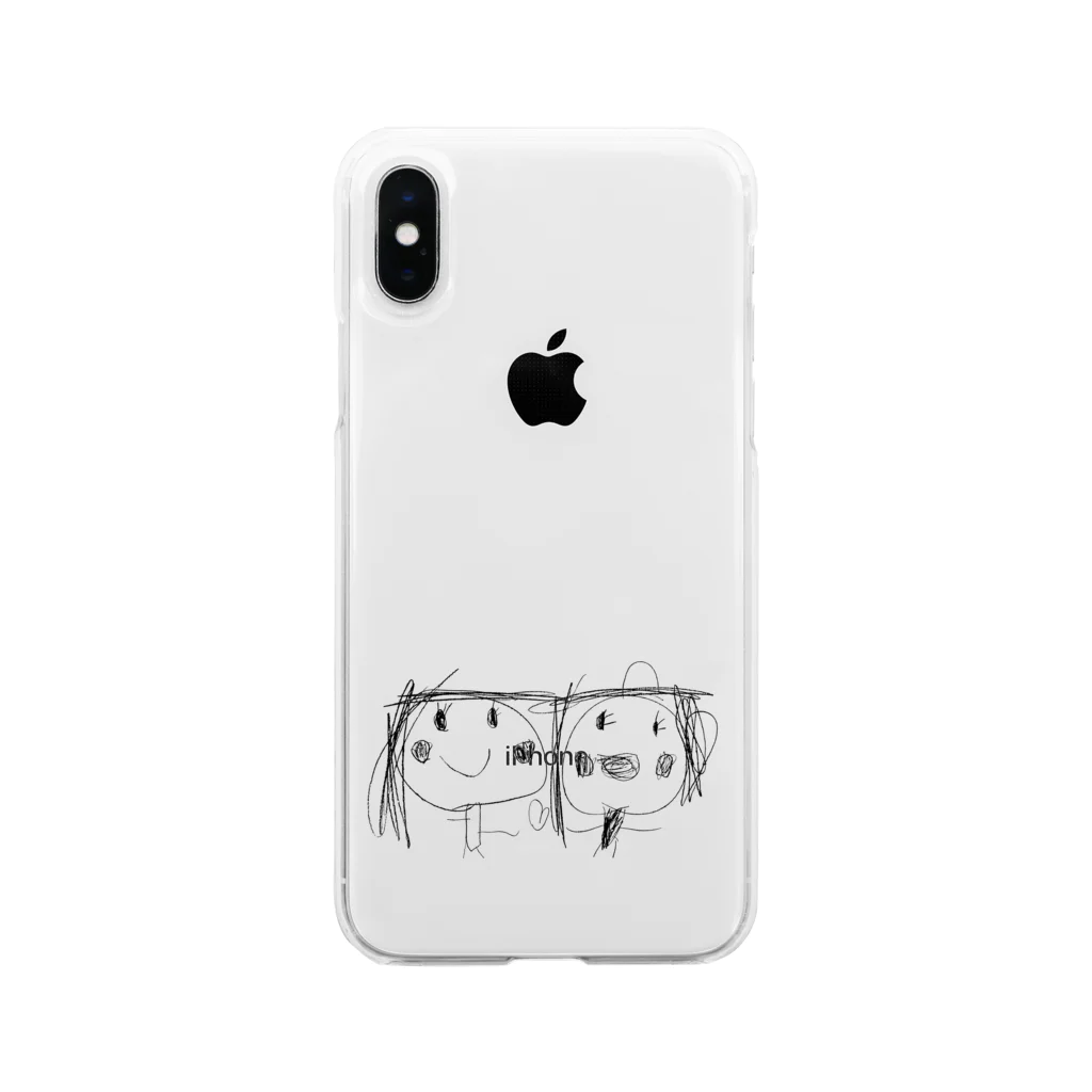 ムスメアートのHana & Hina Soft Clear Smartphone Case