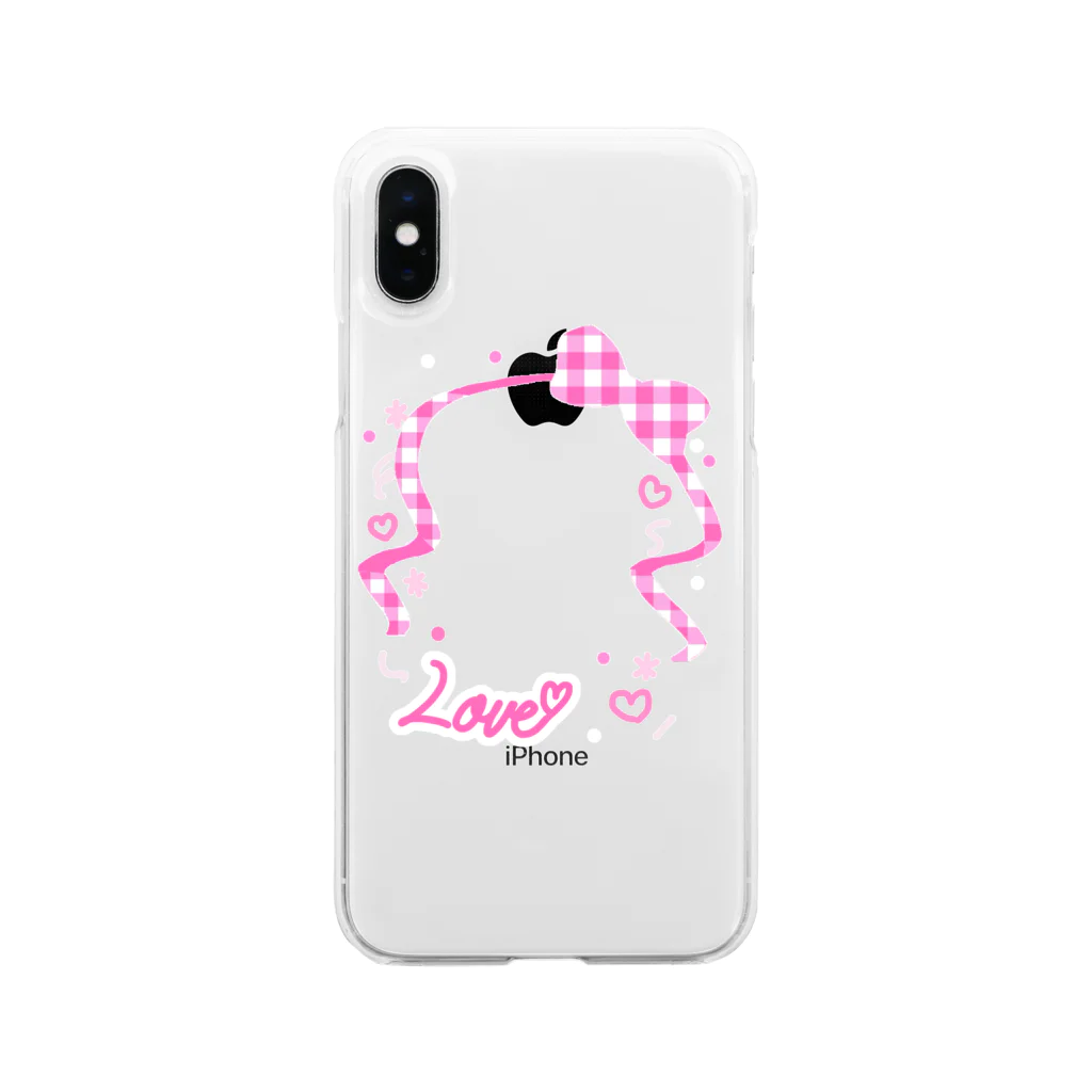 Princessの推しケース ピンク Soft Clear Smartphone Case