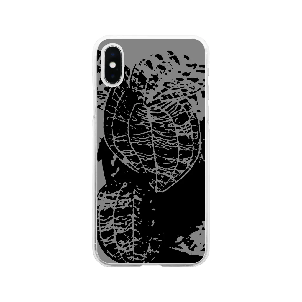 アトリエエキパ　iPhoneケース専門支店のジュエルオーキッド　ダーク Soft Clear Smartphone Case