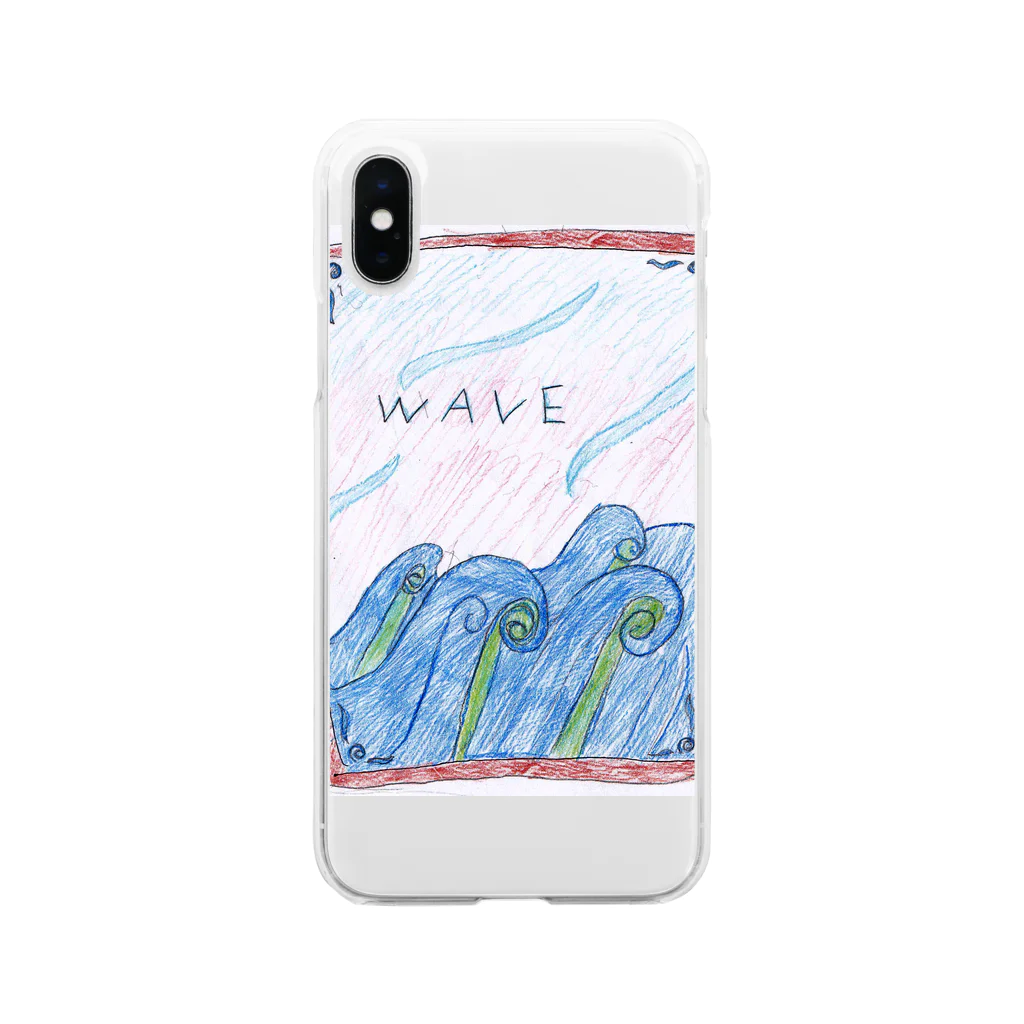 manaのWAVE Soft Clear Smartphone Case