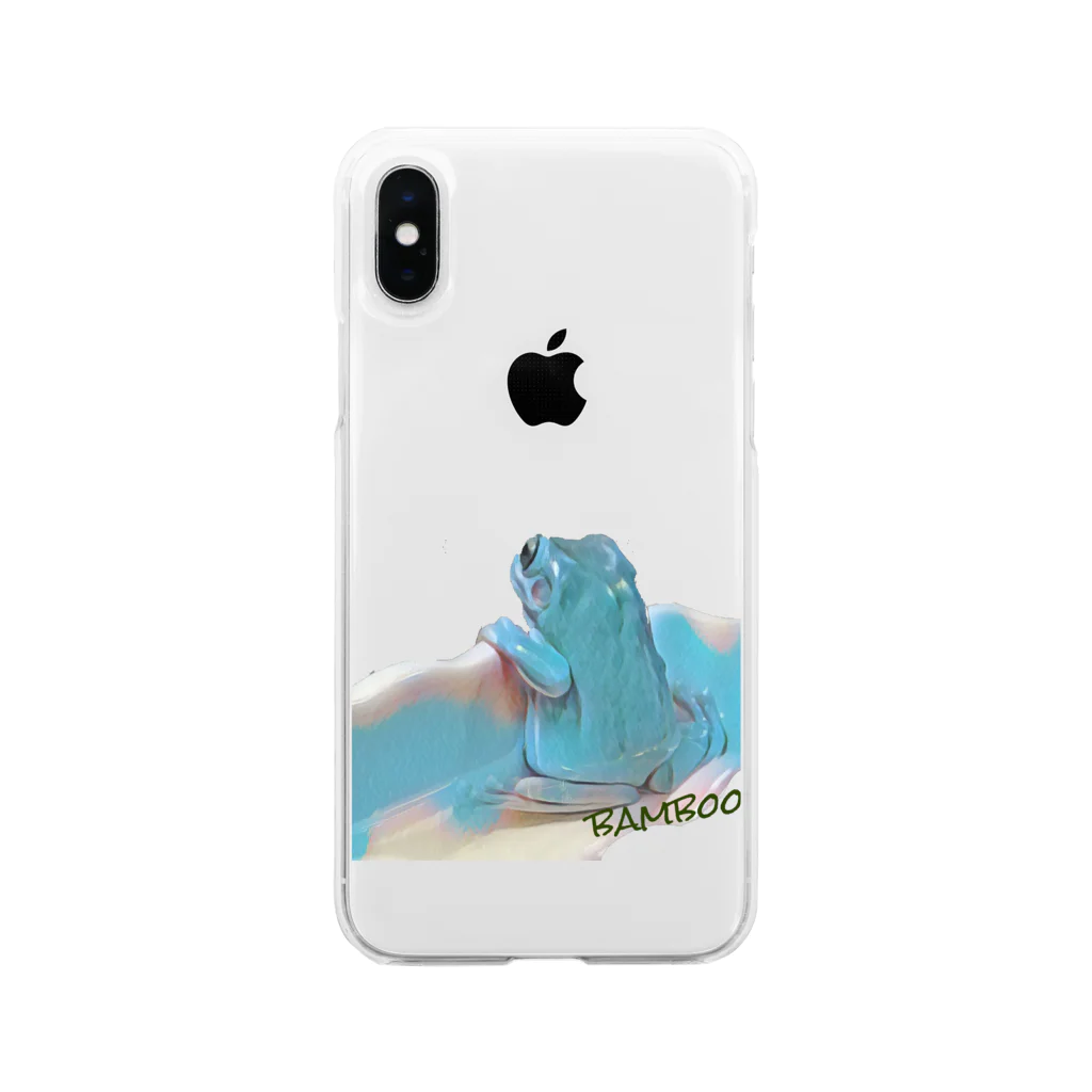 ケロンパス商店🐸🐢の黄昏バンブー Soft Clear Smartphone Case