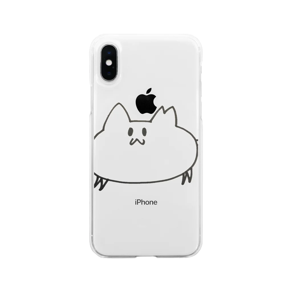 なでねこ《すべては猫のために》のさくらちゃん Soft Clear Smartphone Case