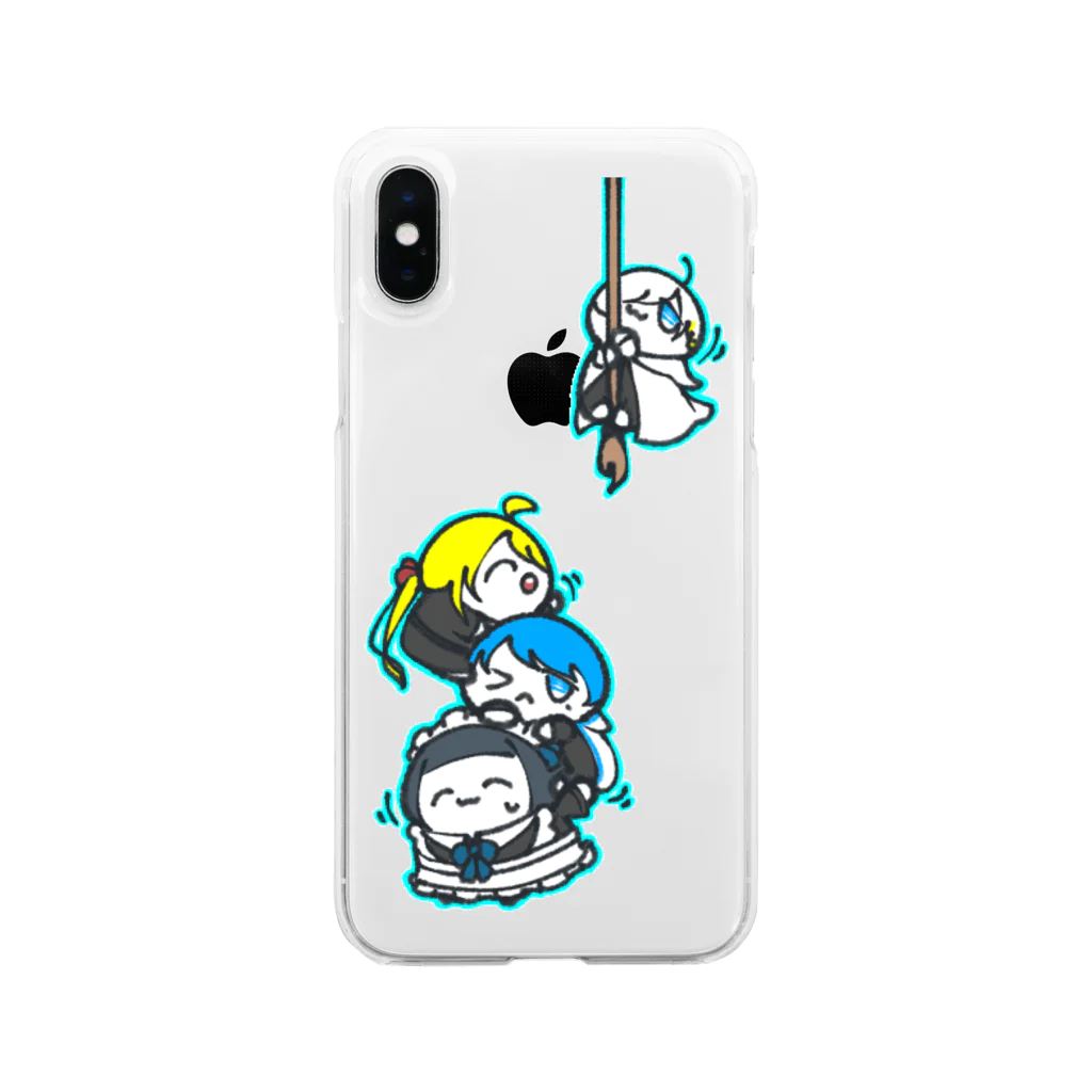 ペちっとんぇっと工房のんぇっとつむつむ Soft Clear Smartphone Case